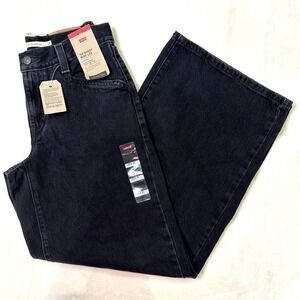 Levi's '94 Baggy Wide Leg‎ Jeans 25 x 31 • NWT • Black Denim • Mid Rise